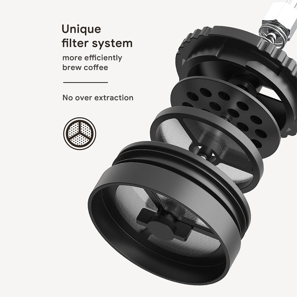 2 In 1 Portable Travel French Press Coffee Maker - Fourmile Coffee