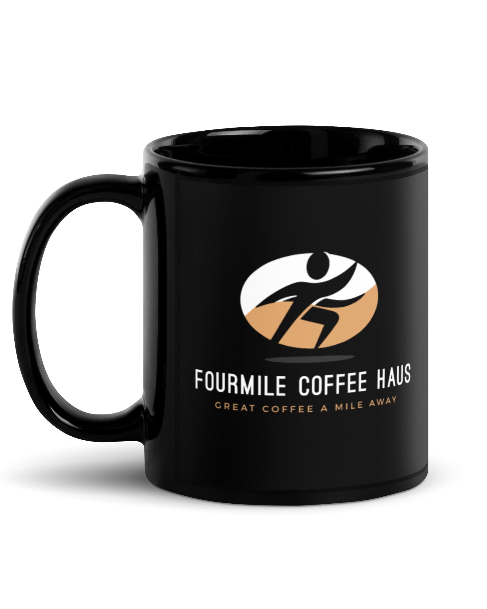 Fourmile Coffee Haus Black Glossy Mug - Fourmile Coffee