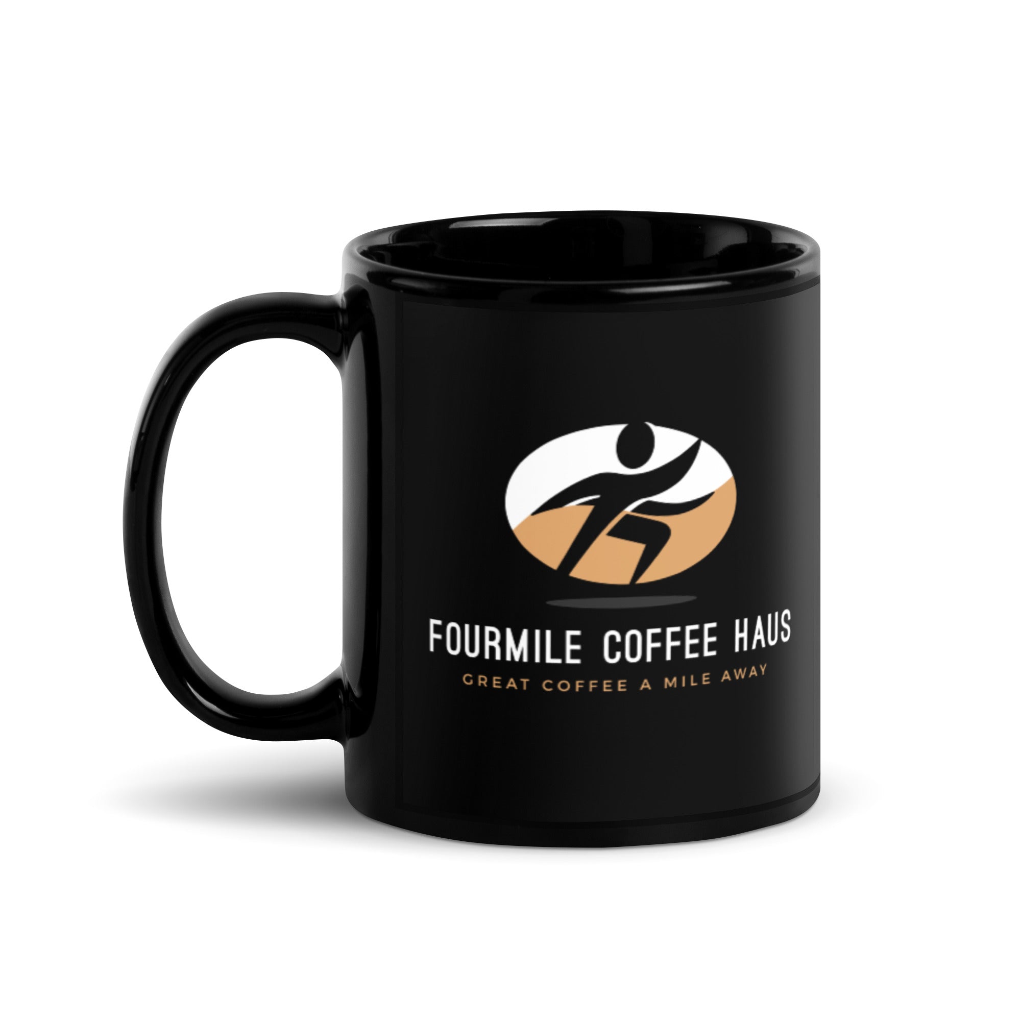 Fourmile Coffee Haus Black Glossy Mug - Fourmile Coffee