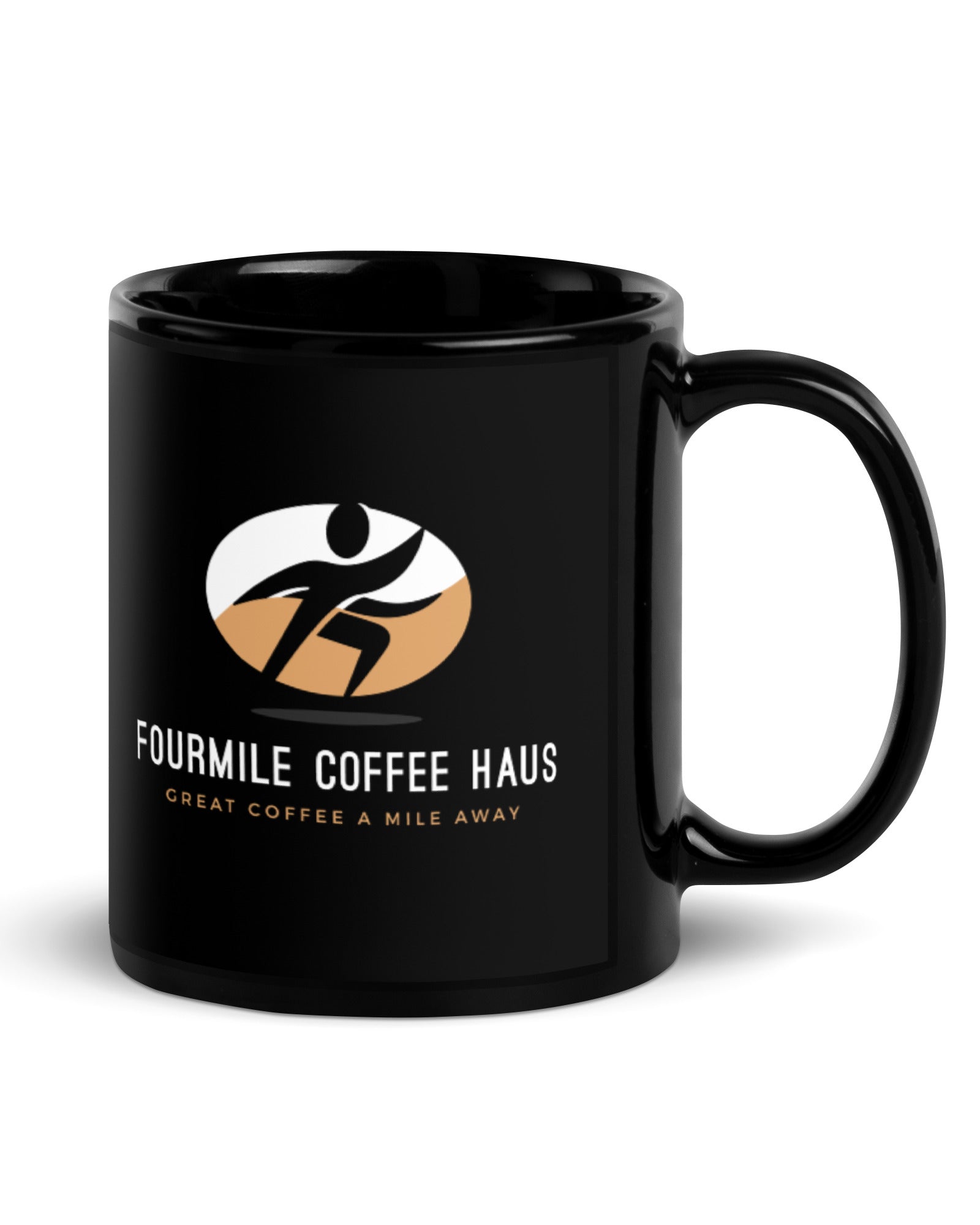 Fourmile Coffee Haus Black Glossy Mug - Fourmile Coffee