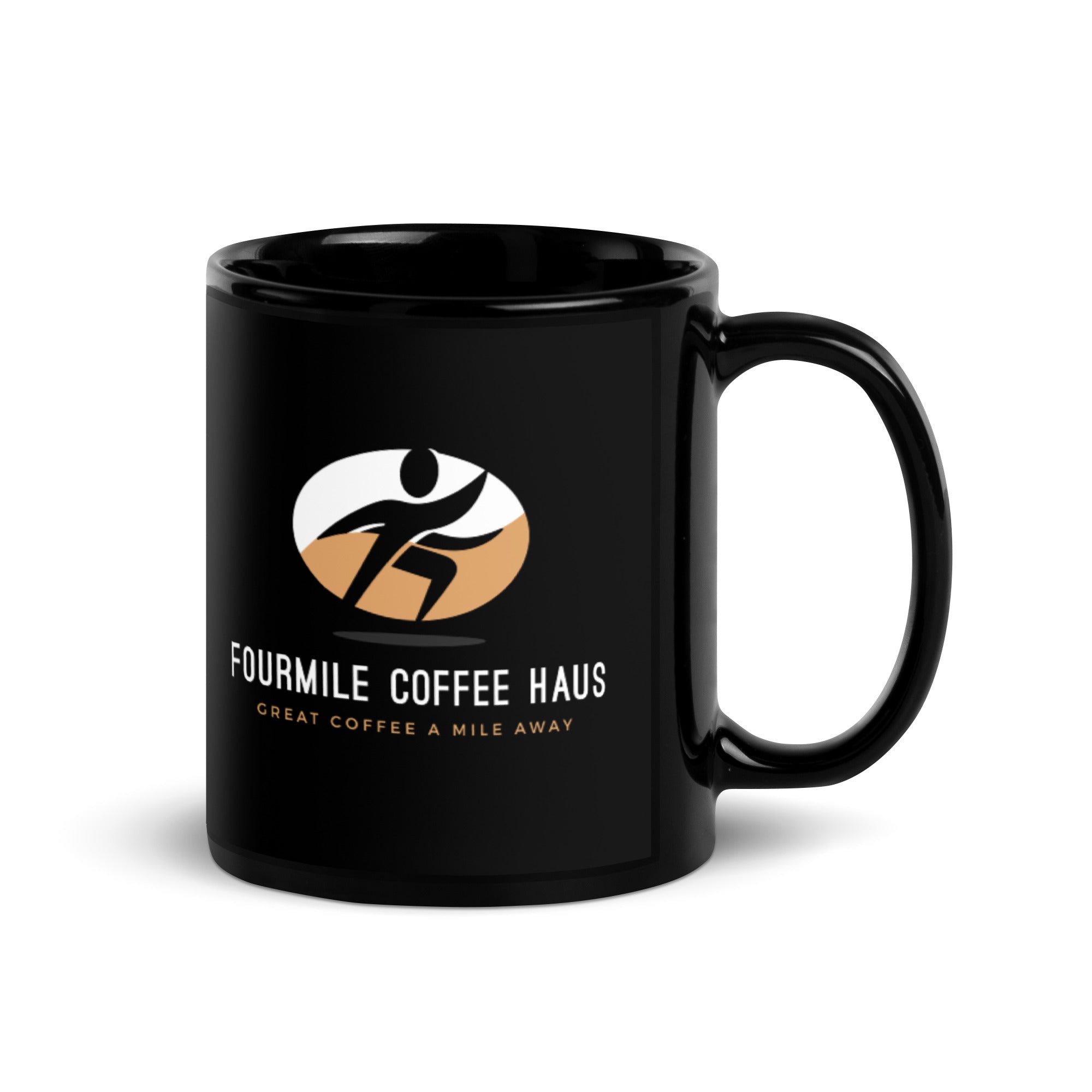 Fourmile Coffee Haus Black Glossy Mug - Fourmile Coffee