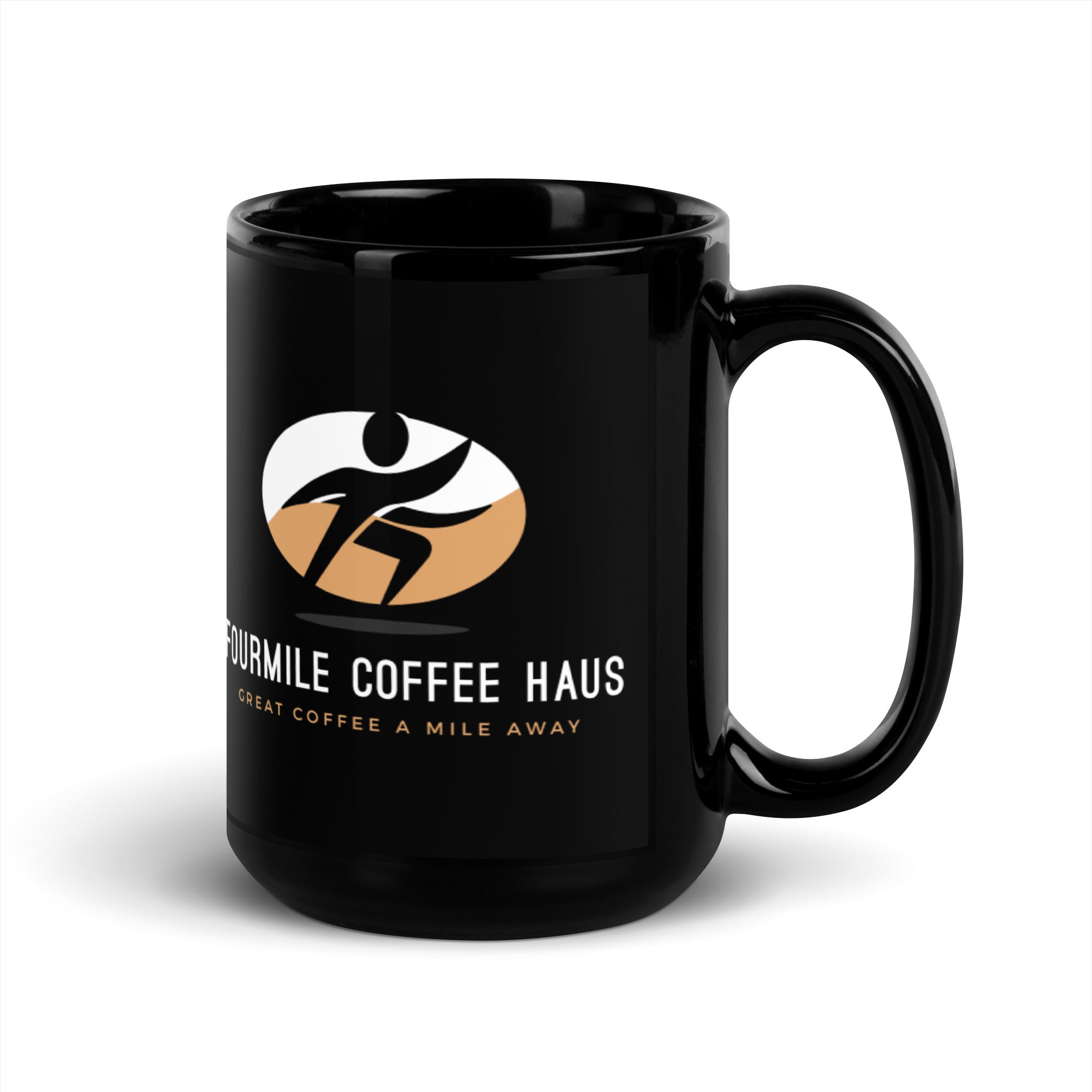 Fourmile Coffee Haus Black Glossy Mug - Fourmile Coffee