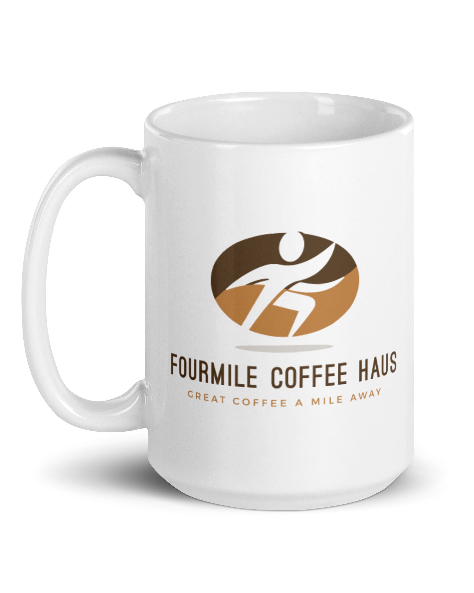 Fourmile Coffee Haus White Glossy Mug - Fourmile Coffee