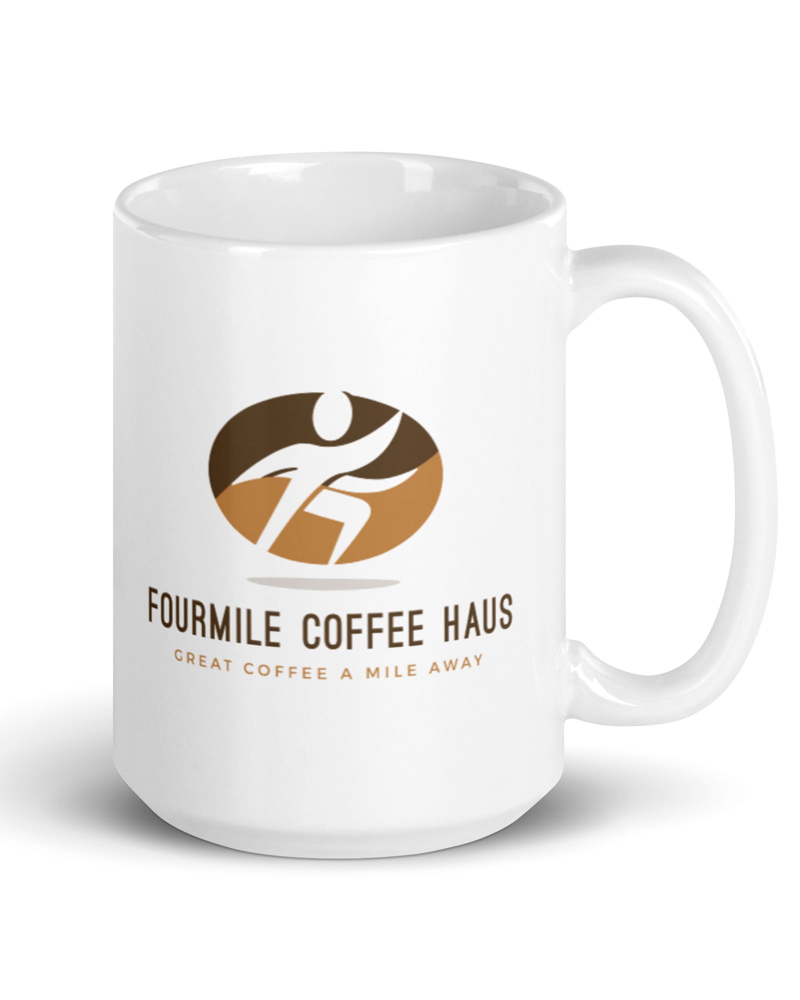 Fourmile Coffee Haus White Glossy Mug - Fourmile Coffee