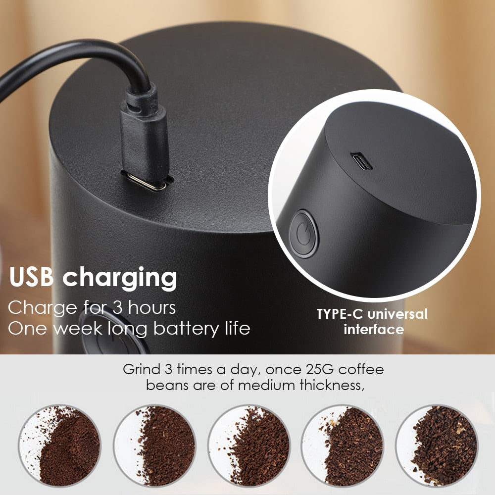Rechargeable Electric Coffee Grinder - Fourmile Coffee