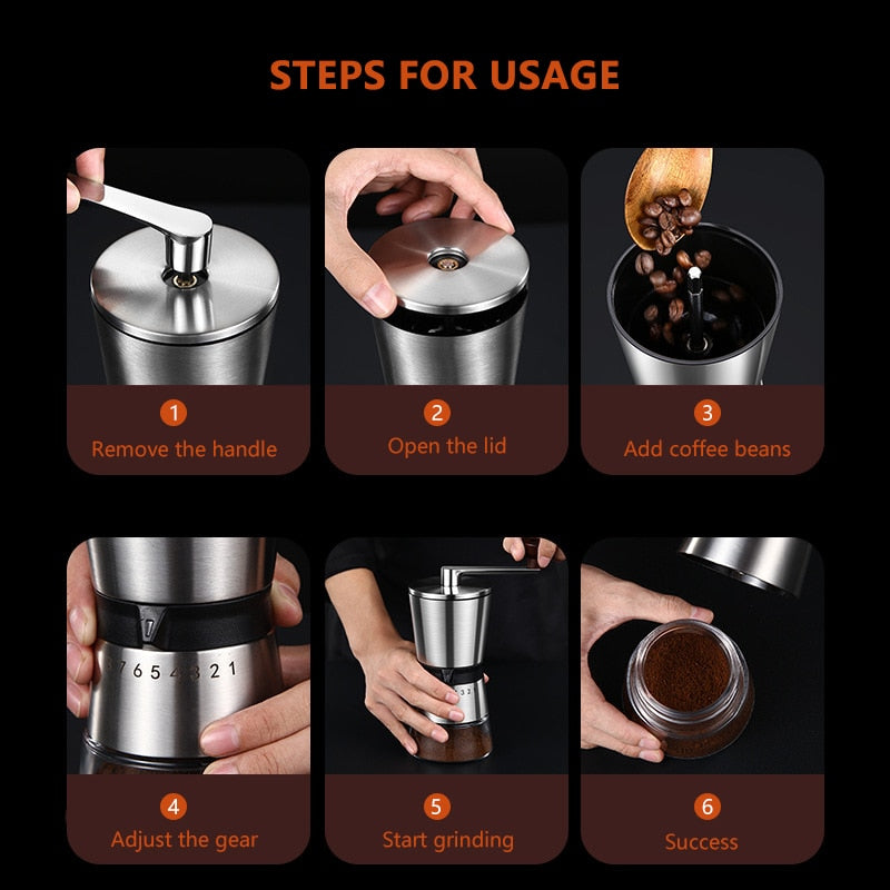 High End Portable Manual Coffee Grinder - Fourmile Coffee