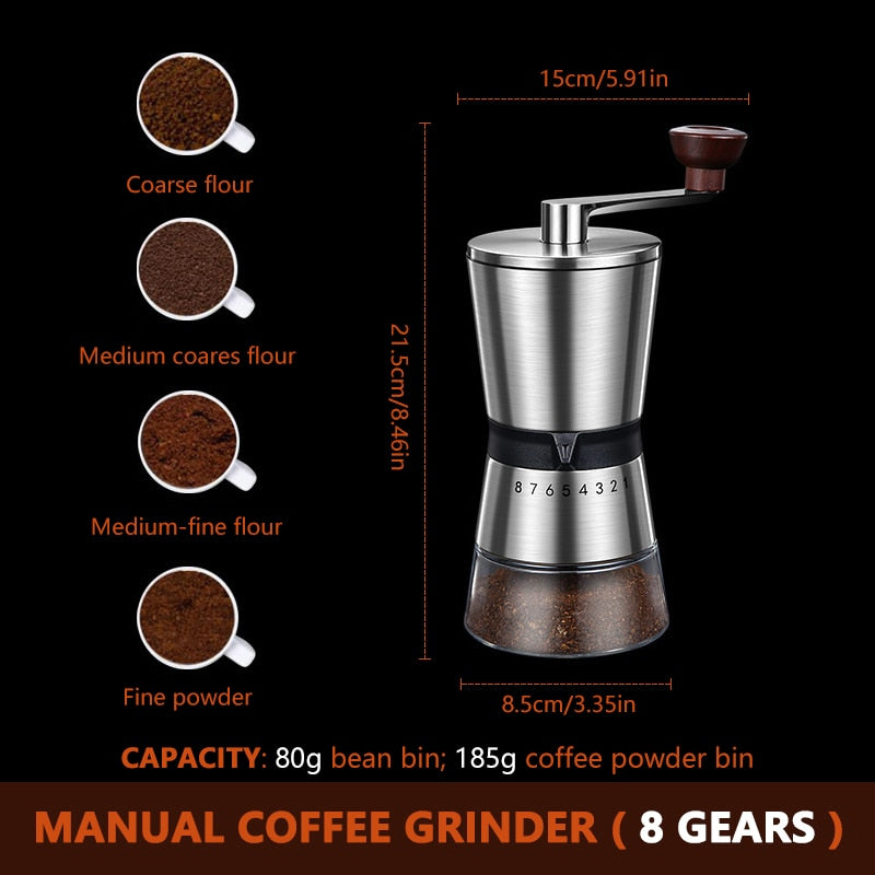 High End Portable Manual Coffee Grinder - Fourmile Coffee