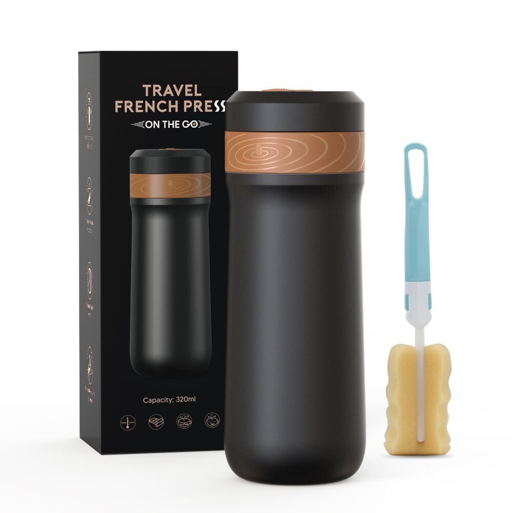 2 In 1 Portable Travel French Press Coffee Maker - Fourmile Coffee