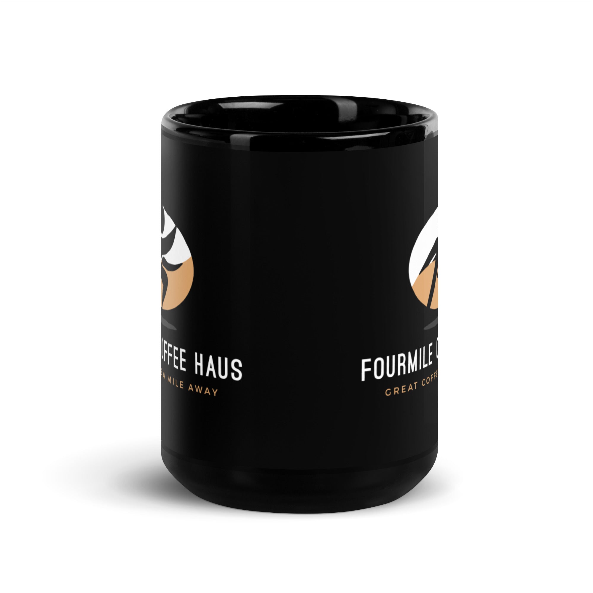 Fourmile Coffee Haus Black Glossy Mug - Fourmile Coffee