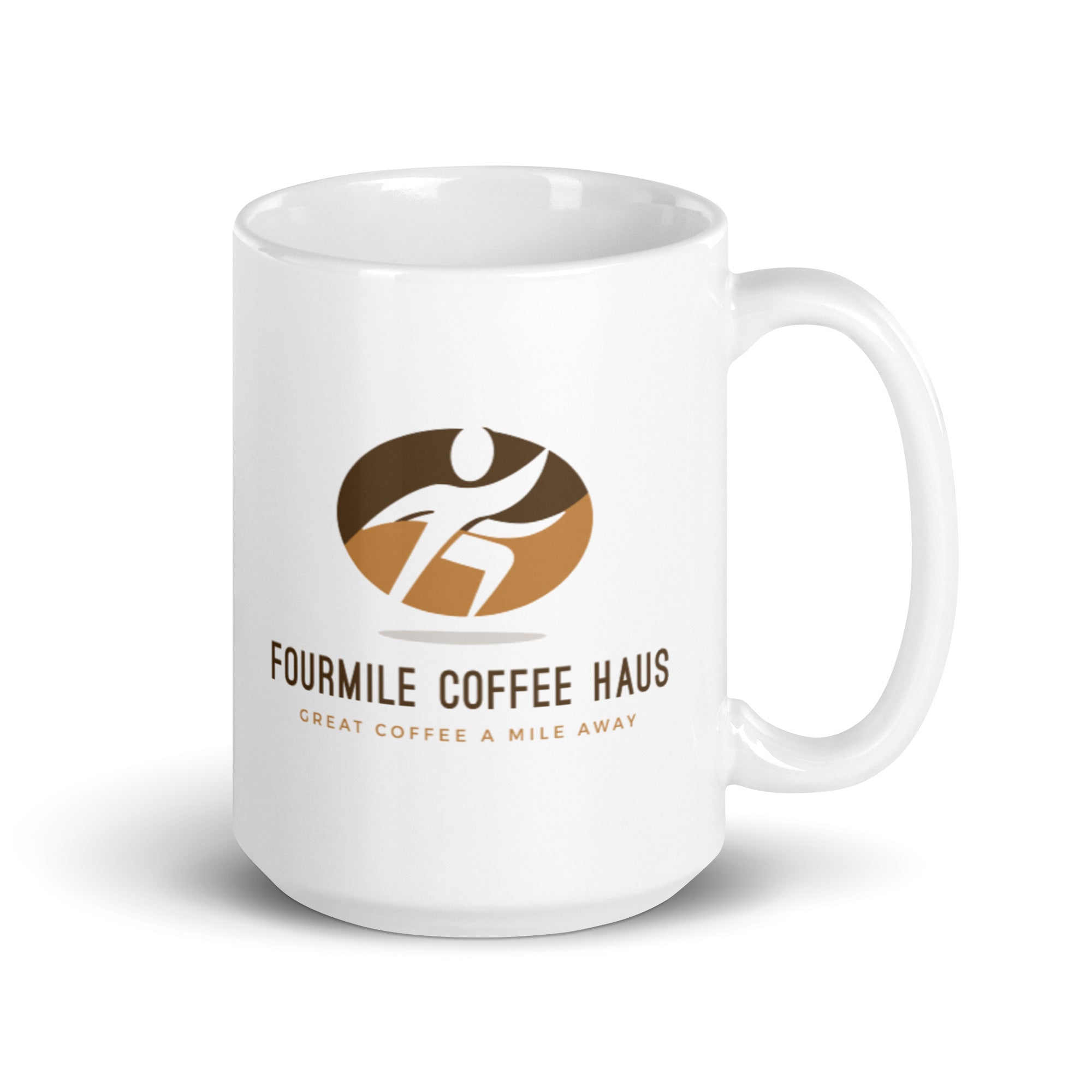 Fourmile Coffee Haus White Glossy Mug - Fourmile Coffee